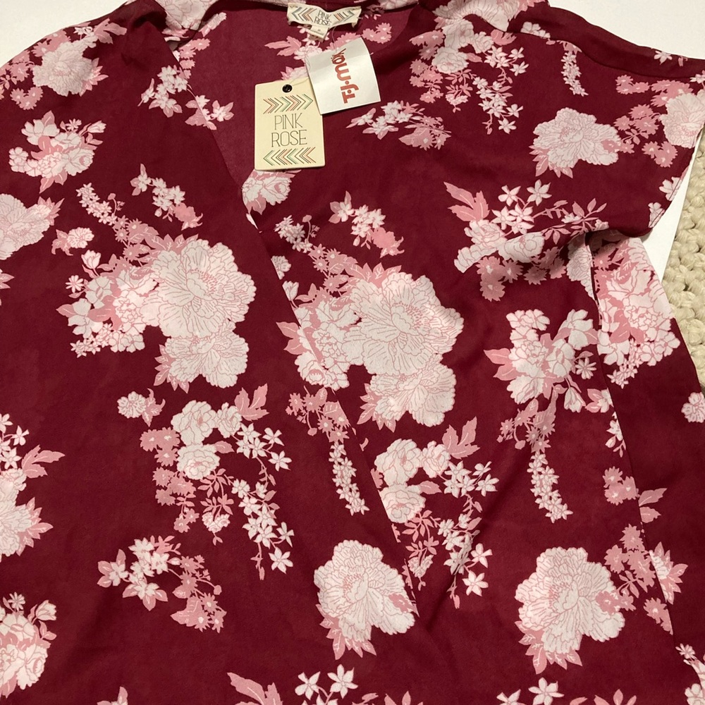 Pink Floral Top